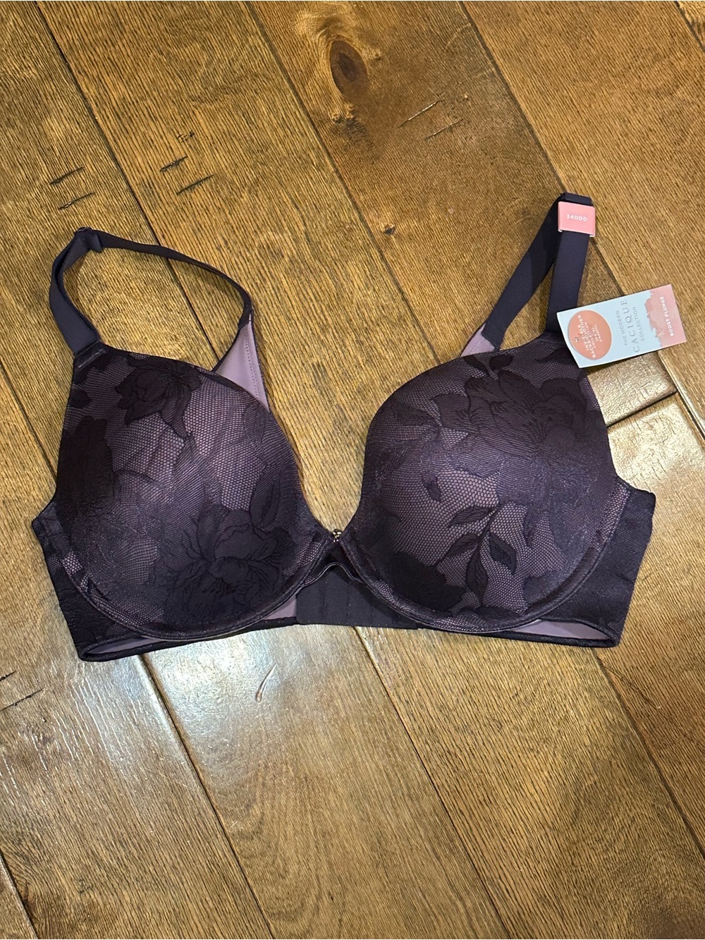 Cacique Invisible Backsmoother Boost plunge Bra